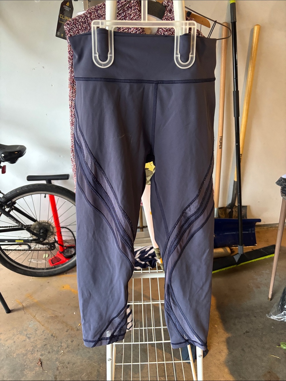 lululemon athletica Navy Performance Cropped Leggings